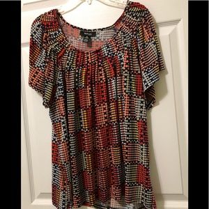 Short sleeved nylon top